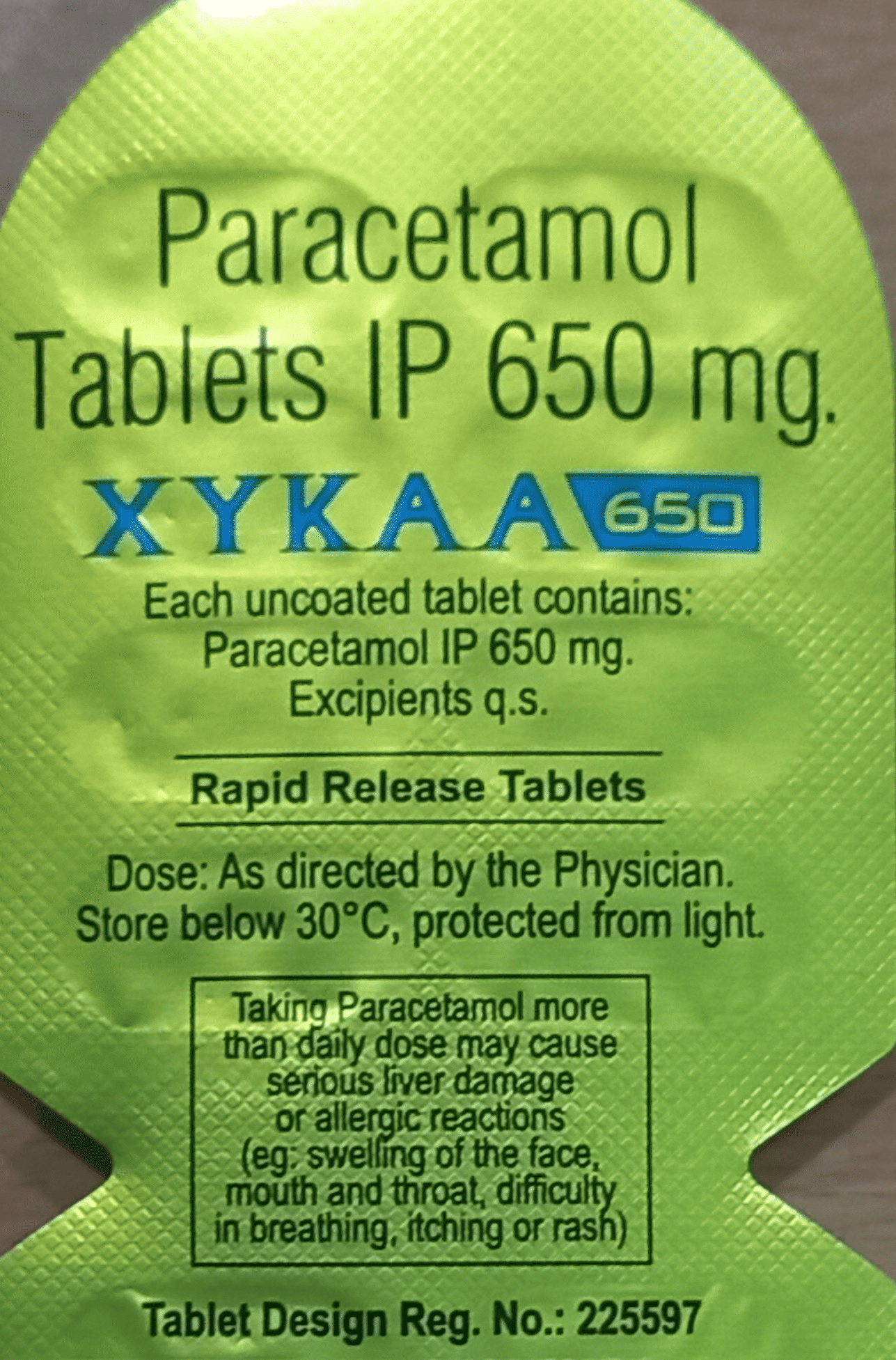 paracetamol tablets ip 650 mg xykaa uses in hindi