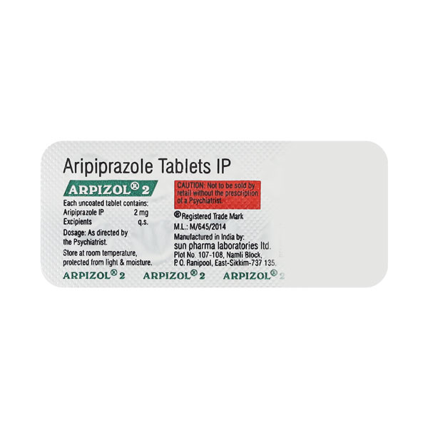 Aripiprazole 2 mg tablets